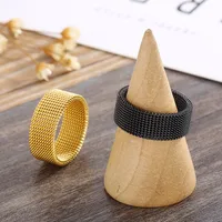 Simple Style Geometric Titanium Steel Plating 18K Gold Plated Women'S Rings main image 5