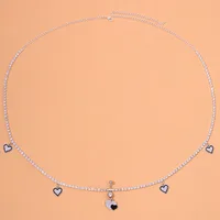 Fashion Heart Shape Rhinestone Rhinestones Belly Ring sku image 1