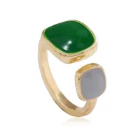 Fashion Geometric Alloy Epoxy Plating Women's Open Ring main image 3