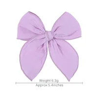 Fashion Solid Color Bow Knot Polyester Hair Clip main image 2