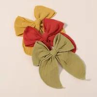 Fashion Solid Color Bow Knot Polyester Hair Clip main image 3