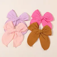 Fashion Solid Color Bow Knot Polyester Hair Clip main image 5