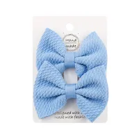 Sweet Solid Color Bow Knot Cloth Hair Clip sku image 17