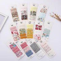 Sweet Geometric Flower Cloth Hair Clip main image 1