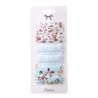 Sweet Geometric Flower Cloth Hair Clip sku image 1