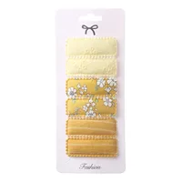 Sweet Geometric Flower Cloth Hair Clip sku image 10