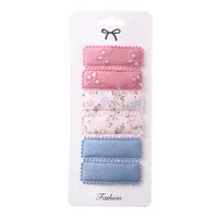Sweet Geometric Flower Cloth Hair Clip sku image 8