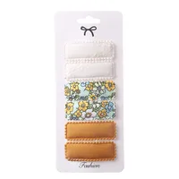 Sweet Geometric Flower Cloth Hair Clip sku image 11