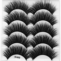 Fashion 5 Pairs Artificial Mink Hair Natural Thick False Eyelashes Wholesale main image 1