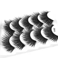 Fashion 5 Pairs Artificial Mink Hair Natural Thick False Eyelashes Wholesale main image 3