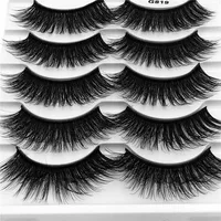 Fashion 5 Pairs Artificial Mink Hair Natural Thick False Eyelashes Wholesale main image 5