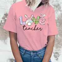 Women's T-shirt Short Sleeve T-shirts Printing Streetwear Letter main image 4