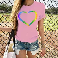 Women's T-shirt Short Sleeve T-shirts Printing Streetwear Printing main image 2