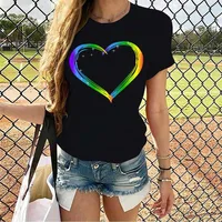 Women's T-shirt Short Sleeve T-shirts Printing Streetwear Printing main image 1