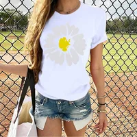 Women's T-shirt Short Sleeve T-shirts Printing Streetwear Daisy main image 5