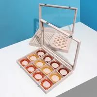 Simple Style Solid Color Wood Metal Button Jewelry Boxes main image 4