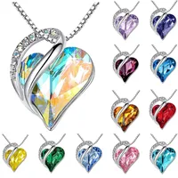 Fashion Heart Shape Alloy Plating Artificial Gemstones Necklace main image 1