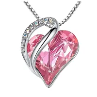 Fashion Heart Shape Alloy Plating Artificial Gemstones Necklace main image 2