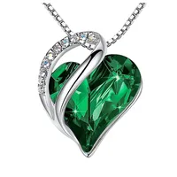 Fashion Heart Shape Alloy Plating Artificial Gemstones Necklace main image 3