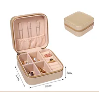 Korean Jewelry Storage Box Small Ring Earrings Jewelry Box Travel Portable Jewelry Box Factory In Stock Wholesale main image 1
