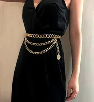 Simple Style U Shape Alloy Plating Women's Chain Belts sku image 1