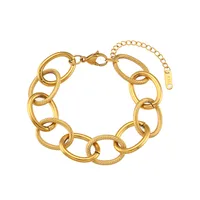 304 Stainless Steel 18K Gold Plated Simple Style Plating Geometric Necklace sku image 1