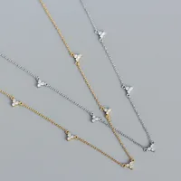 Fashion Geometric Sterling Silver Necklace Plating Metal Zircon 925 Silver Necklaces main image 3