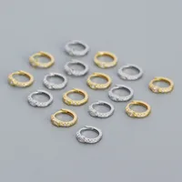 925 Sterling Silver Zircon Circle Earrings main image 3