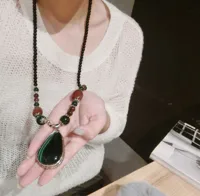 Vintage Style Water Droplets Synthetic Resin Alloy Beaded Sweater Chain 1 Piece main image 3