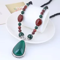 Vintage Style Water Droplets Synthetic Resin Alloy Beaded Sweater Chain 1 Piece main image 2