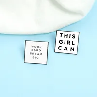 Fashion Letter Alloy Plating Brooches main image 2