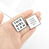 Fashion Letter Alloy Plating Brooches main image 5