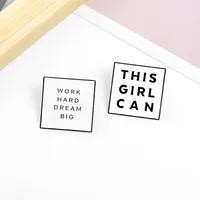 Fashion Letter Alloy Plating Brooches main image 4