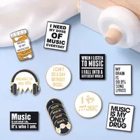 Cartoon Style Letter Alloy Stoving Varnish Brooches main image 1