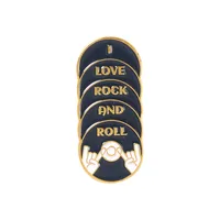 Cartoon Style Letter Alloy Stoving Varnish Brooches sku image 4