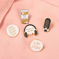 Cartoon Style Letter Alloy Stoving Varnish Brooches main image 5