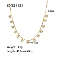 Wholesale Jewelry Fashion Geometric Stainless Steel Plating Necklace sku image 2