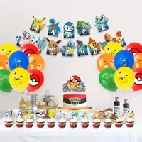 Birthday Cartoon Letter Aluminum Film Flag Balloon Cake Decorating Supplies main image 1