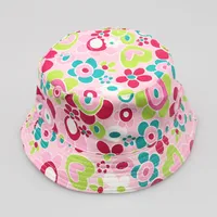 Children Unisex Sweet Cartoon Embroidery Bucket Hat sku image 9