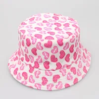 Children Unisex Sweet Cartoon Embroidery Bucket Hat sku image 8