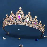 Explosion Crown Classic Baroque Retro Hair Accessories Luxury Diamond Bridal Wedding Accessories Photo Headdress sku image 4