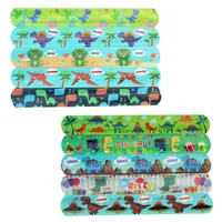 Dinosaur Full Printed Pvc Slap Bracelet Cartoon Ring Pop Pat-bracelet Event Party Gift main image 1