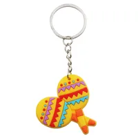 Cute Cactus Animal Metal Keychain sku image 1