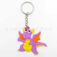 Cartoon Style Dinosaur Synthetics Keychain sku image 4