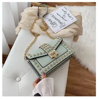 Women's Small Pu Leather Fashion Square Bag sku image 4