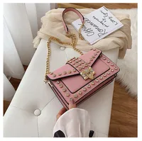 Women's Small Pu Leather Fashion Square Bag sku image 3