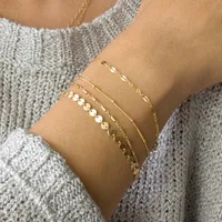 Fashion Geometric Alloy Plating Bracelets main image 1
