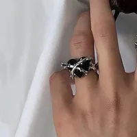 Simple Style Square Heart Shape Alloy Plating Pearl Open Ring sku image 2