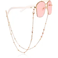 Fashion Flower Colorful Oil Female Mask Eyeglasses Chain sku image 4