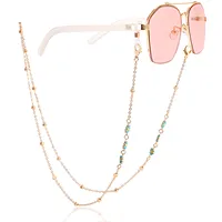 Fashion Flower Colorful Oil Female Mask Eyeglasses Chain sku image 7